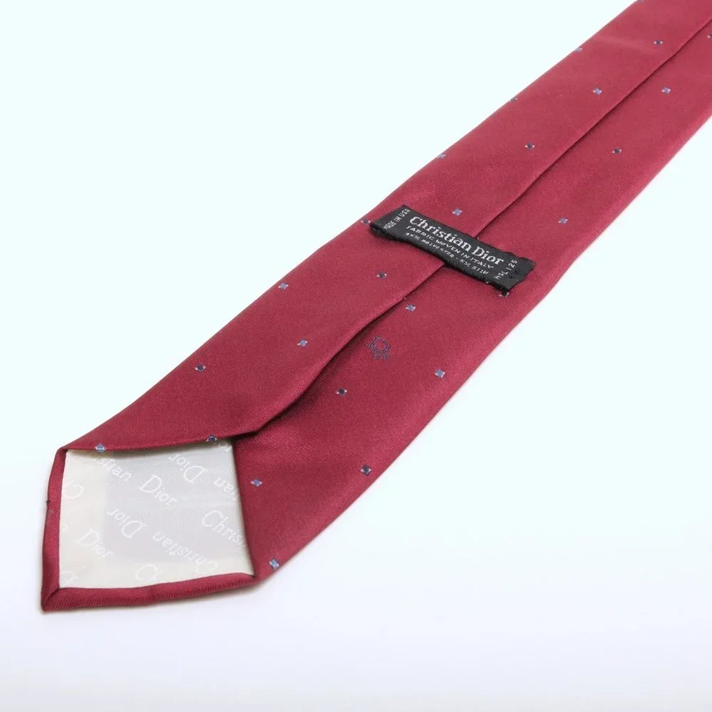 Christian Dior‎ Silk Blend Tie Red